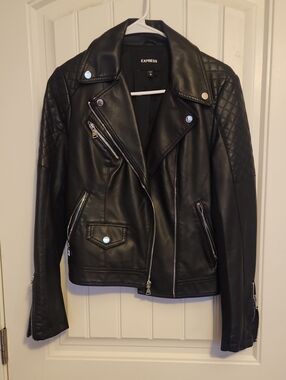Express Faux Leather Moto Jacket